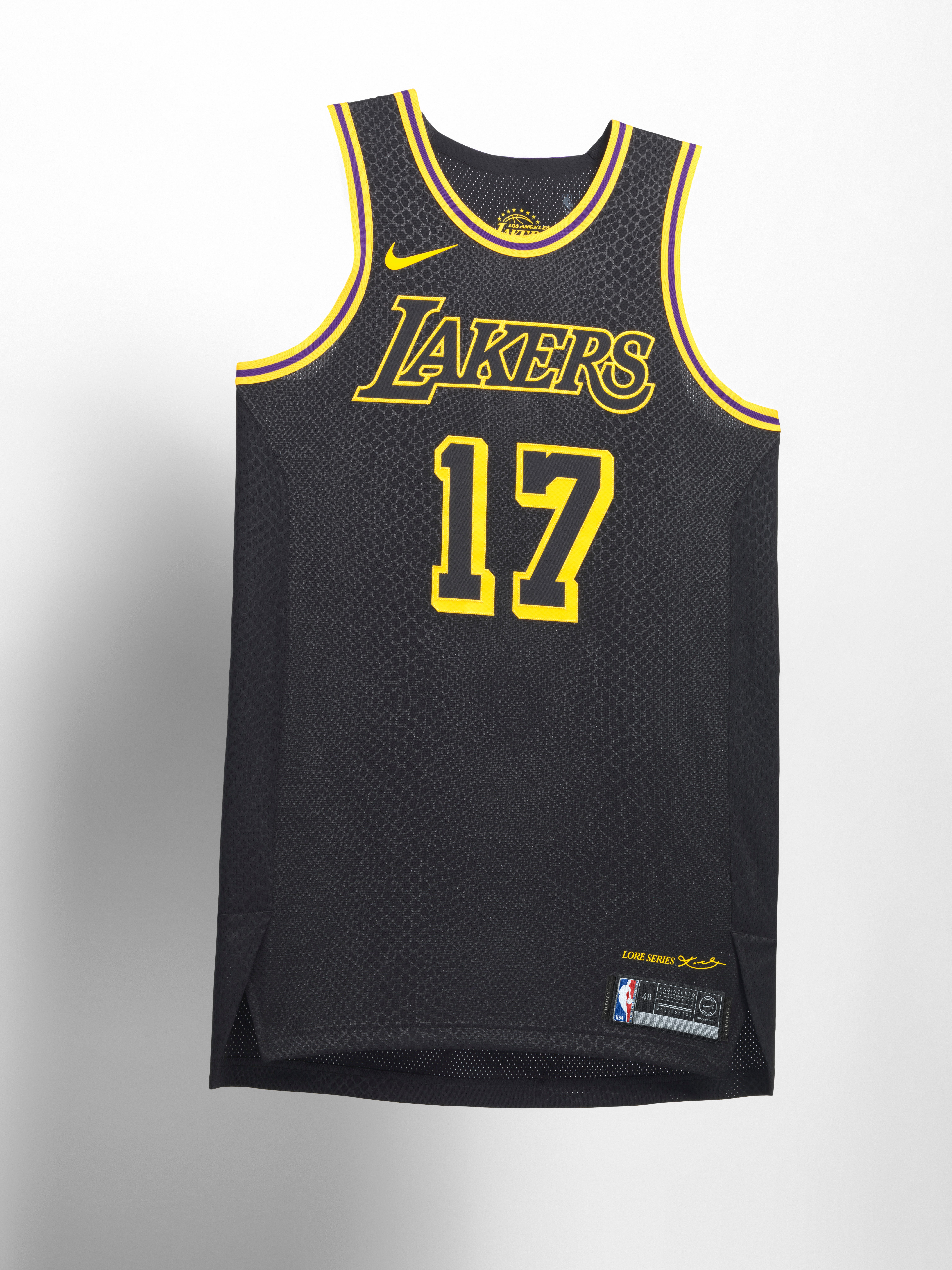 nba lakers city jersey